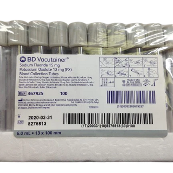 BD Vacutainer blood collection tube for laboratory use