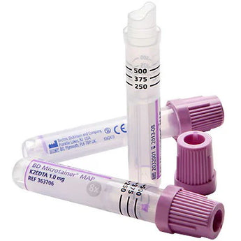 250–500 µL BD Microtainer MAP Microtubes (Lavender) — clinical drug screening product
