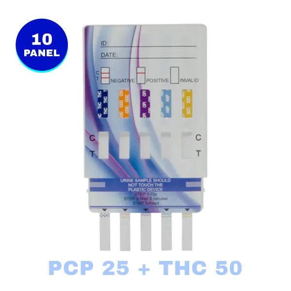 10 Panel Drug Screen Dip Card