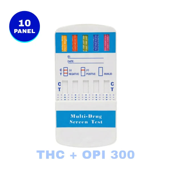 10 Panel Multi-Drug Screen Test Dip Card