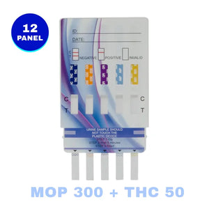 12 Panel Multi Screen Drug Dip card