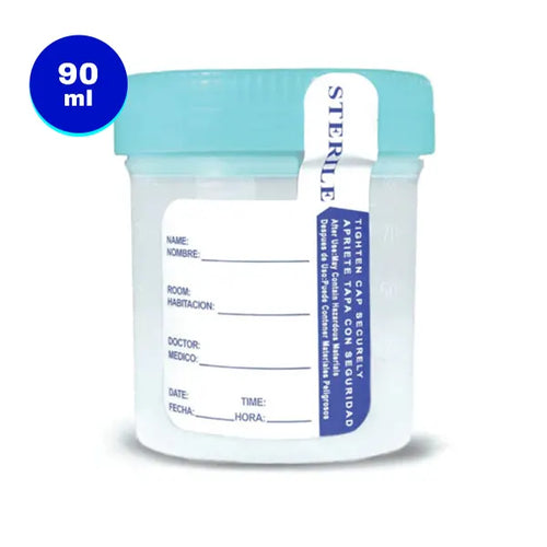 Vasos para Muestras de 90 mL sin Tira de Temperatura