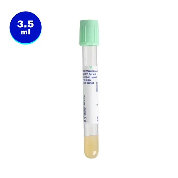 3.5mL BD Vacutainer Blood Collection Tubes with PST Lithium Heparin by BD