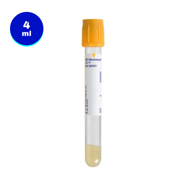 4mL BD Vacutainer Blood Collection Tubes with Hemogard Closure (Gold) by BD
