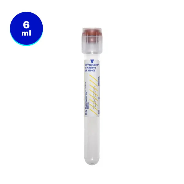 6mL BD Vacutainer® No additive (Z) Tube (Clear) by BD