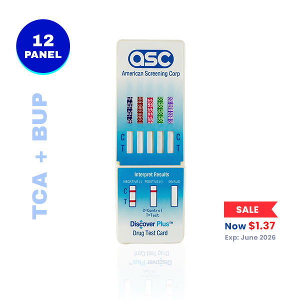 12 Panel Drug Testing Dip Card - EXPIRY: JUNE 2026