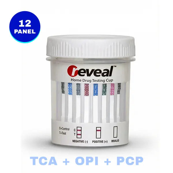 12 Panel Drug Tests Cup with PCP by Reveal
