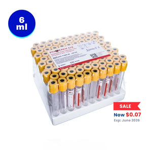 6 mL Urine Tubes - EXPIRY: JUNE 2026
