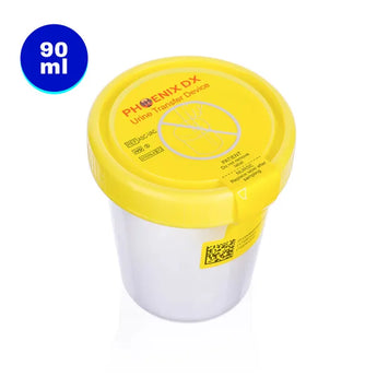 90 mL Vacutainer Cup with Temperature Strip - EXPIRY: JUNE 2026 by Phoenix DX