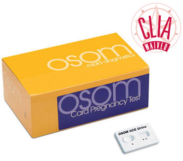 OSOM Card Pregnancy Test 25/Bx <br> <span style='color:red;'>EXP: 09-30-2022</span>