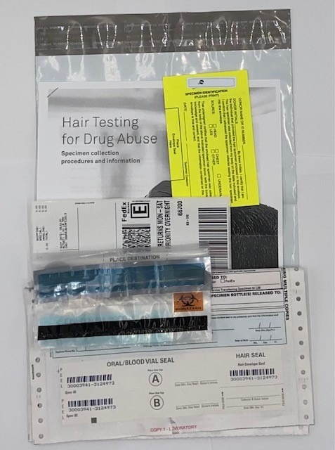 Hair Drug Testing Kit - Includes Hair Envelope w/Foil, Security Seal, &  Specimen Bag - American Screening Corp